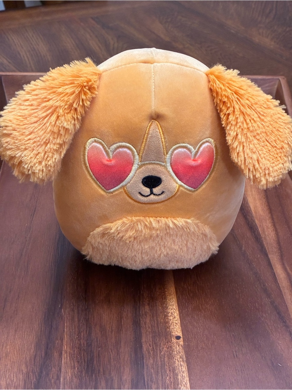 Squishmallows Orange Heart-Eyes Dog Plush Toy